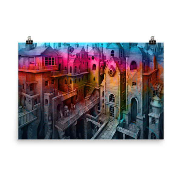 Poster — Chromatic Town Ramparts