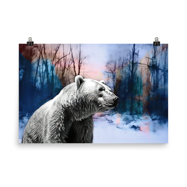 Poster — Polar Bear on Icy Trail 1/2