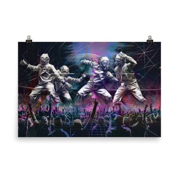 Poster — Giant Geometric Dancers in Concert