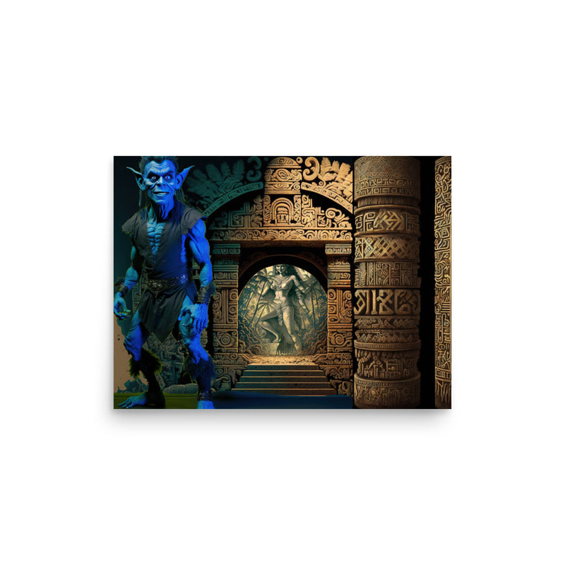 Imp and Mayan Portal — Poster