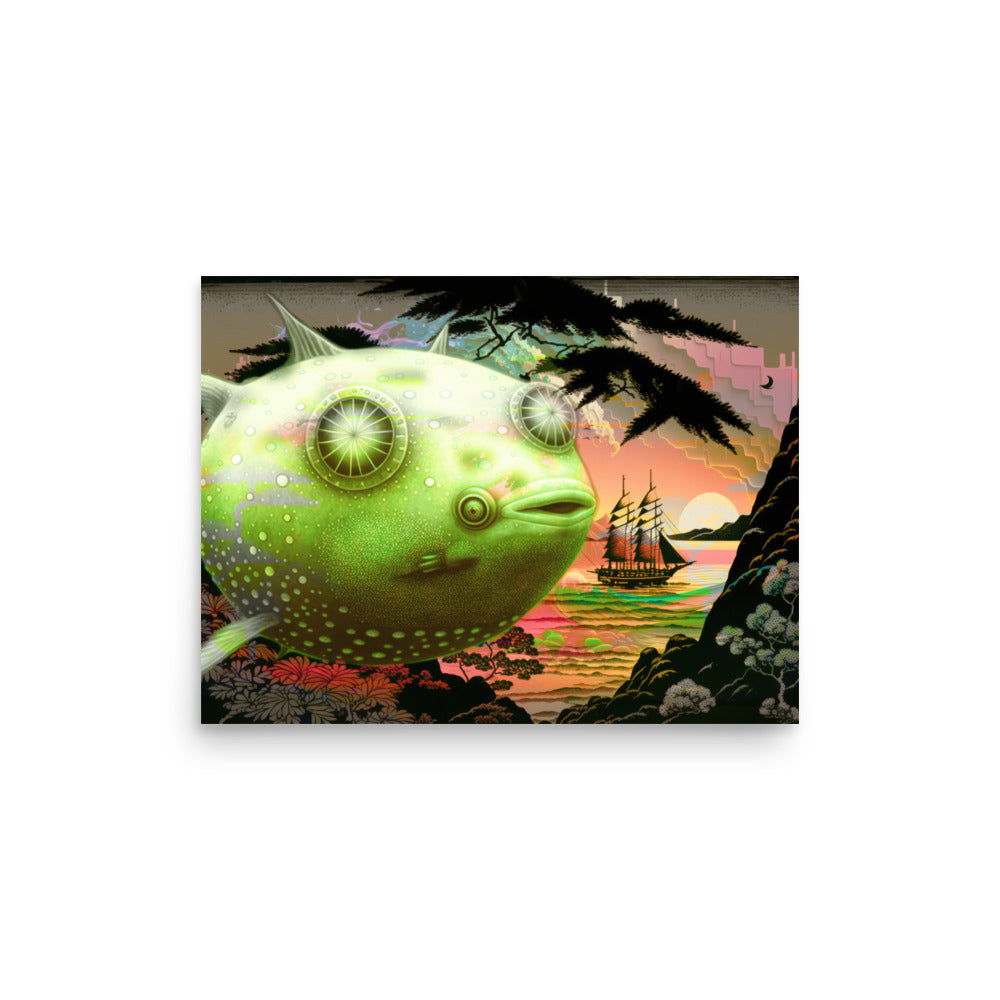 Poster — Pufferfish Blimp