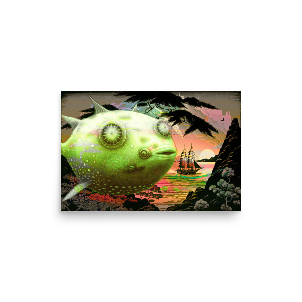 Poster — Pufferfish Blimp