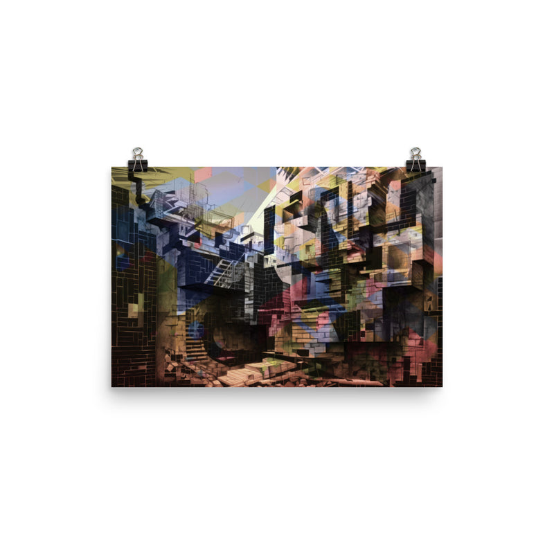 Poster — Brickwork Abstraction