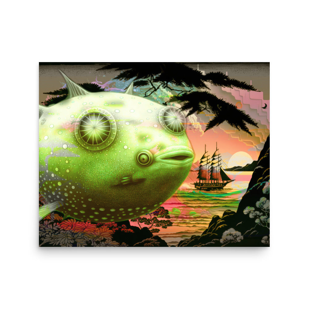 Poster — Pufferfish Blimp