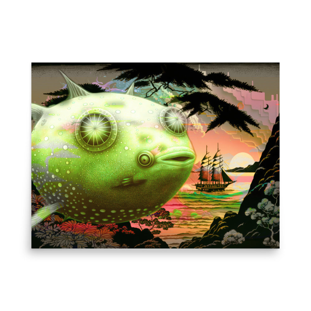 Poster — Pufferfish Blimp