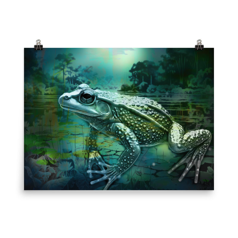 Poster — Pond Frog Jumping