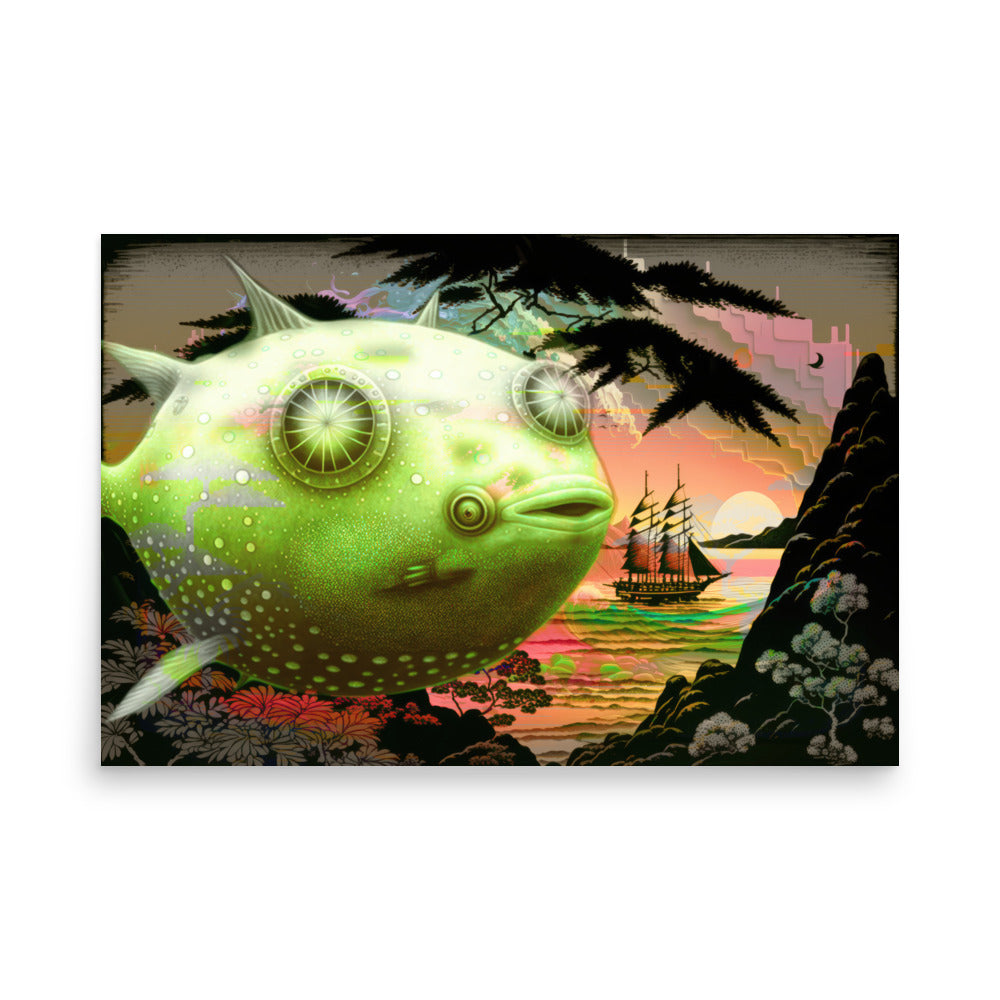 Poster — Pufferfish Blimp