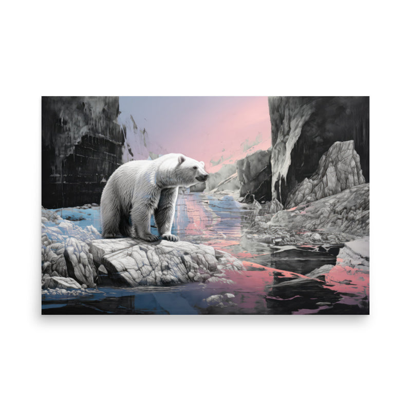Poster — Polar Bear on Icy Trail 2/2