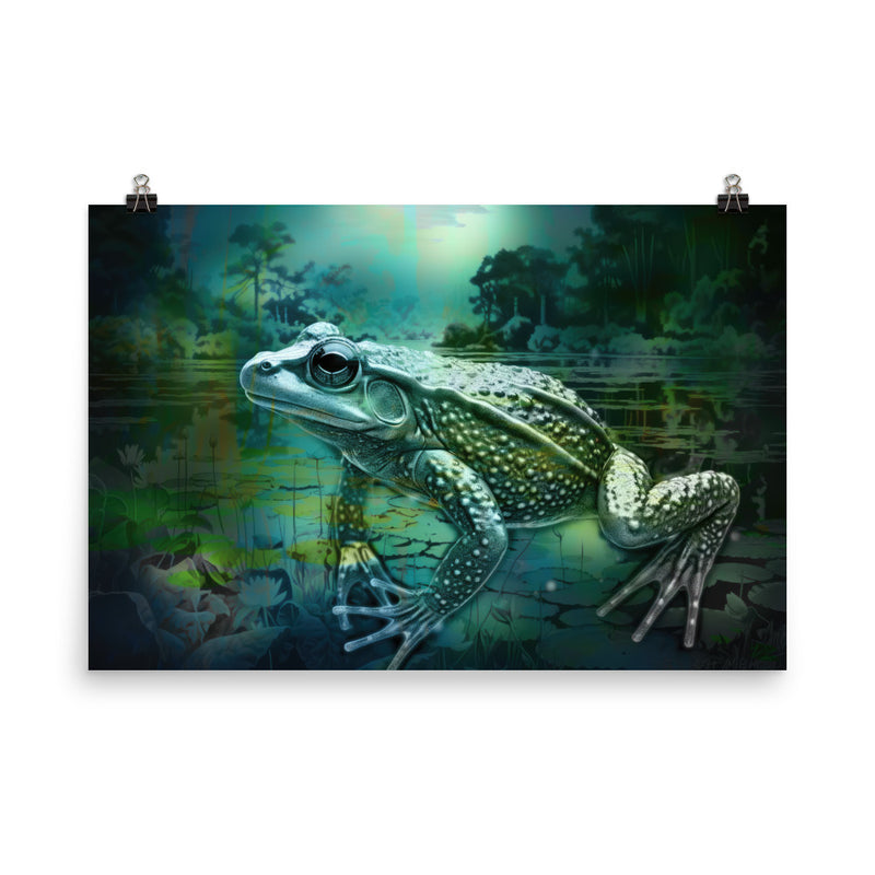 Poster — Pond Frog Jumping