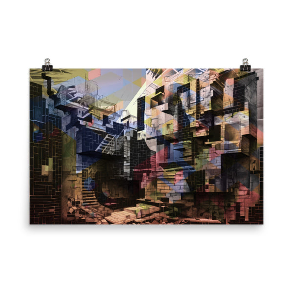 Poster — Brickwork Abstraction