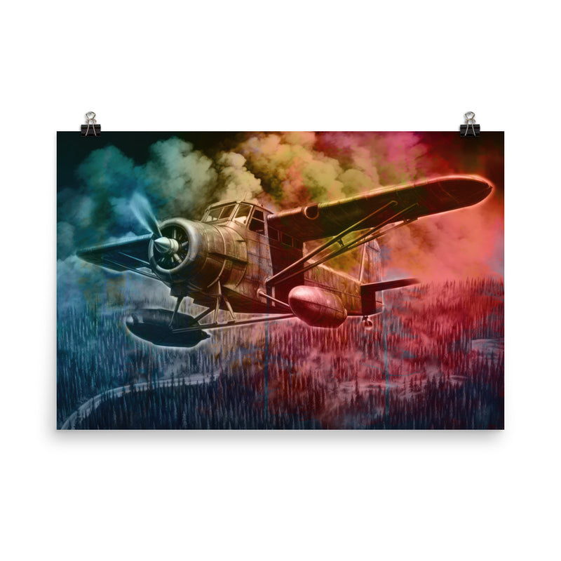 Poster — Water Bomber and Wildfire