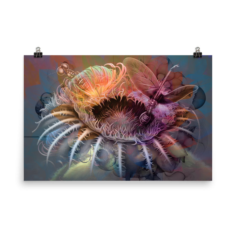 Poster — Flowers Devouring Insects