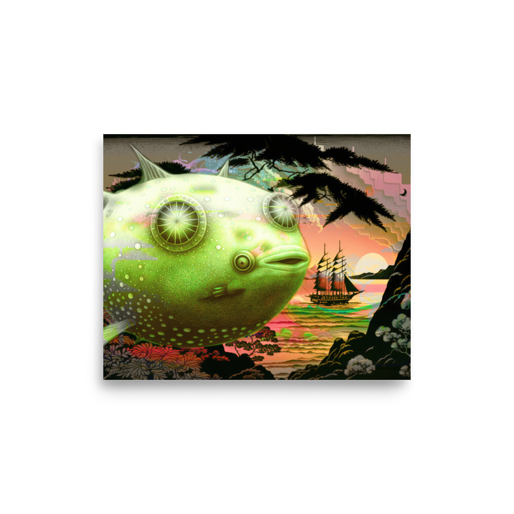 Poster — Pufferfish Blimp