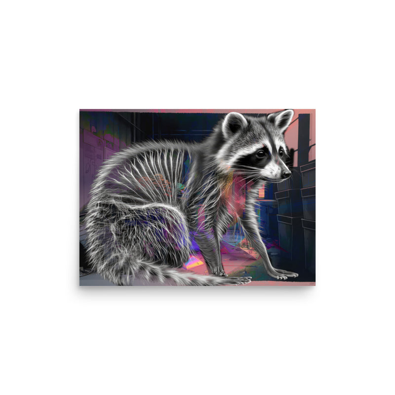 Poster — Raccoon in Storage Closet