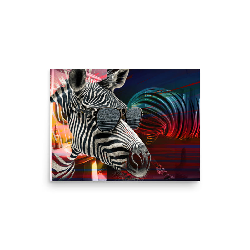 Poster — Zebra Checking out a Fellow Ass