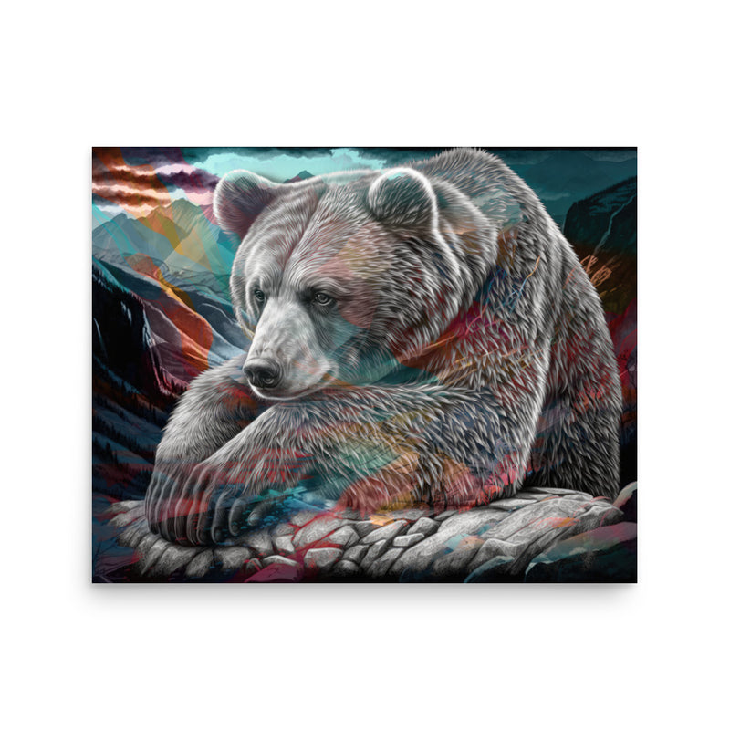 Poster — Bear in River Valley