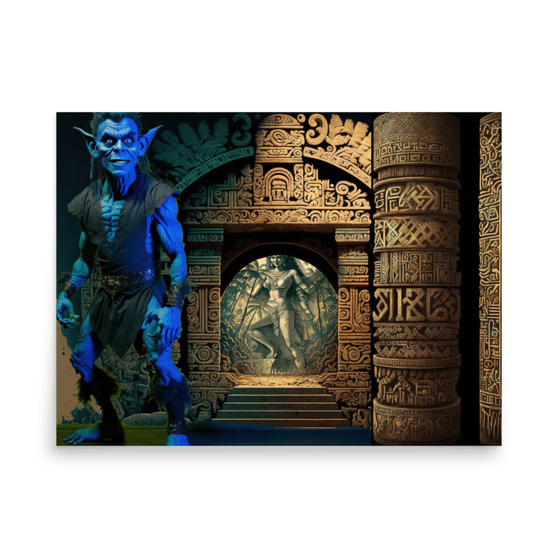 Imp and Mayan Portal — Poster