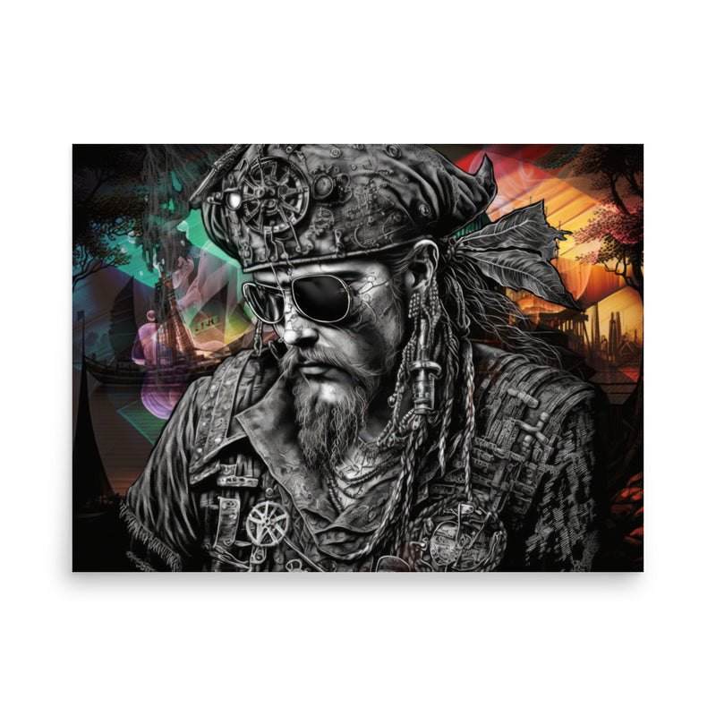 Poster — Pirate Wearing Sunglassess