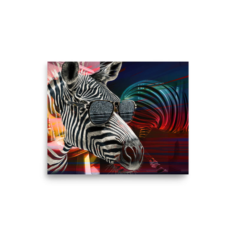 Poster — Zebra Checking out a Fellow Ass